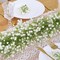 2 Pcs Babys Breath Artificial Flowers Vines, 5.9 FT Faux White Hanging Baby Breath Garland, Real Touch Fake Babys Breath Gypsophila for Wedding Party Backdrop Wall Home Decor